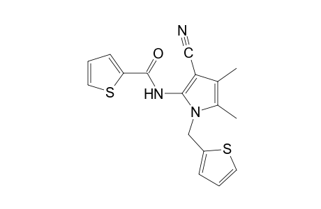 N-[3-cyano-4,5-dimethyl-1-(2-thenyl)pyrrol-2-yl]-2-thiophenecarboxamide