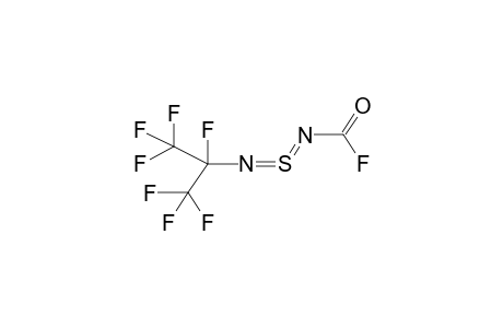 N-HEPTAFLUOROISOPROPYL-N'-FLUOROFORMYLSULPHURDIIMIDE