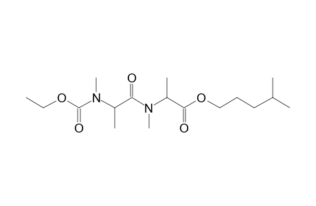 Alanylalanine, N,N'-dimethyl-N-ethoxycarbonyl-, isohexyl ester