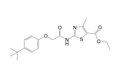 4-Methyl-5-ethoxycarbonyl-2-(4-tert-butylphenoxyacetamido)-thiazole