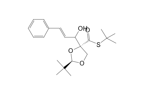 (2R,4R)-2-(tert-Butyl)-4-(1'-hydroxy-3'-phenyl-2'-propenyl)-1,3-dioxolane-4-carbonthiosaure-S-(tert-butyl)ester