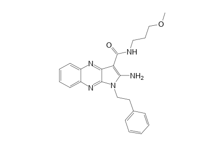 2-Amino-N-(3-methoxypropyl)-1-(2-phenylethyl)-1H-pyrrolo[2,3-b]quinoxaline-3-carboxamide