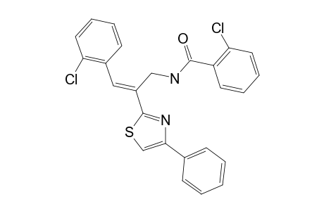 2-Chloro-N-[3-(2-chloro-phenyl)-2-(4-phenyl-thiazol-2-yl)-allyl]-benzamide