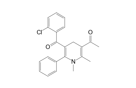 5-Acetyl-3-(2'-chlorobenzoyl)-1,4-dihydro-2-phenyl-1,6-dimethylpyridine