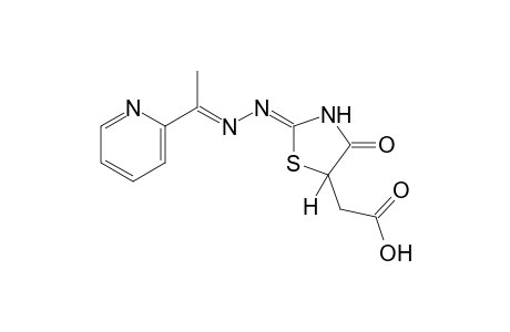 4-oxo-2-{[1-(2-pyridyl)ethylidene]hydrazono}-5-thiazolineacetic acid