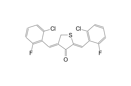 3(2H)-thiophenone, 2,4-bis[(2-chloro-6-fluorophenyl)methylene]dihydro-, (2Z,4Z)-