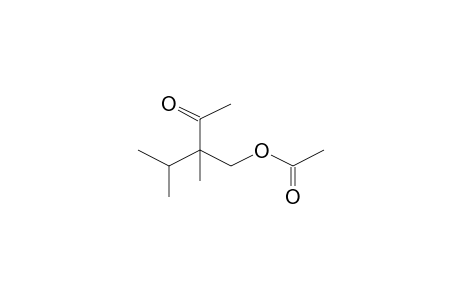 2-Pentanone, 3-[(acetyloxy)methyl]-3,4-dimethyl-, (.+-.)-
