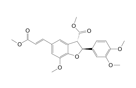 METHYL-(E)-3-[2-(3,4-DIMETHOXYPHENYL)-7-METHOXY-3-METHOXYCARBONYL-2,3-DIHYDRO-1-BENZOFURAN-5-YL]-PROP-2-ENOATE
