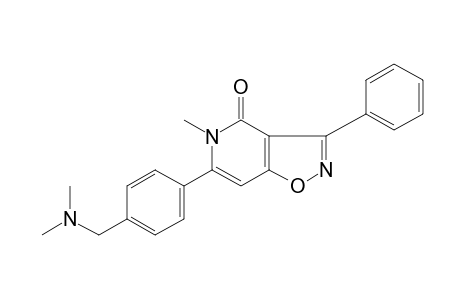 6-{p-[(dimethylamino)methyl]phenyl}-5-methyl-3-phenylisoxazolo[4,5-c]pyridin-4(5H)-one