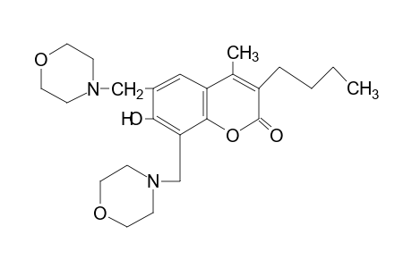 6,8-bis(morpholinomethyl)-3-butyl-7-hydroxy-4-methylcoumarin