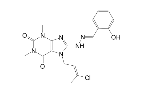 2-hydroxybenzaldehyde {7-[(2E)-3-chloro-2-butenyl]-1,3-dimethyl-2,6-dioxo-2,3,6,7-tetrahydro-1H-purin-8-yl}hydrazone