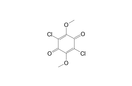 2,5-Cyclohexadiene-1,4-dione, 2,5-dichloro-3,6-dimethoxy-