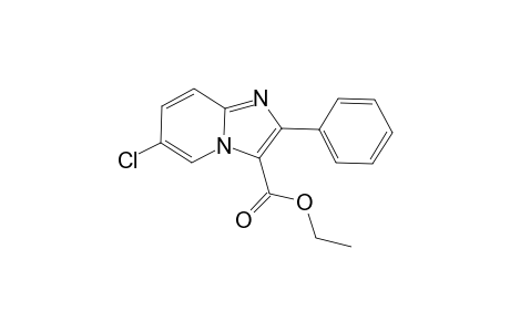 6-CHLORO-2-PHENYLIMIDAZO[1,2-a]PYRIDINE-3-CARBOXYLIC ACID, ETHYL ESTER