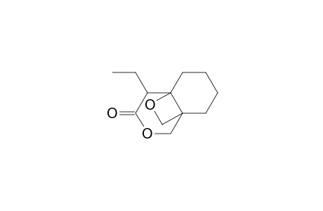 5-Ethyl-3,12-dioxatricyclo[4.4.2.0(1,6)]dodecan-4-one