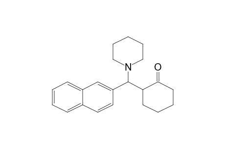 2-[2-Naphthyl(1-piperidinyl)methyl]cyclohexanone