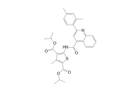 Diisopropyl 5-({[2-(2,4-dimethylphenyl)-4-quinolinyl]carbonyl}amino)-3-methyl-2,4-thiophenedicarboxylate