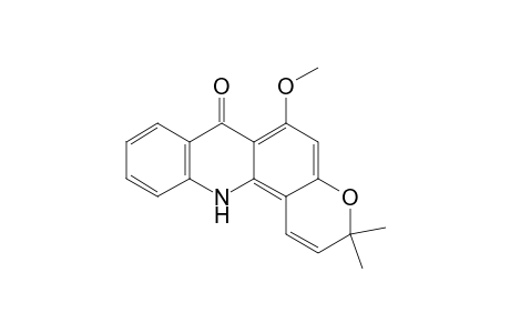 6-methoxy-3,3-dimethyl-12H-pyrano[6,5-c]acridin-7-one