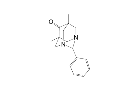 1,3-Diazadamantan-6-one, 5,7-dimethyl-2-phenyl-