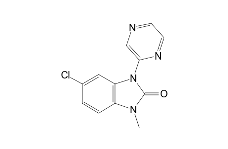 5-chloro-1-methyl-3-(2-pyrazinyl)-2-benzimidazolinone