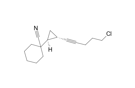 1-[(1S,2S)-2-(5-chloropent-1-ynyl)cyclopropyl]cyclohexanecarbonitrile