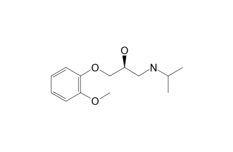 (2S)-1-(2-methoxyphenoxy)-3-(propan-2-ylamino)-2-propanol