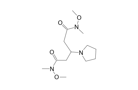 N,N'-Dimethoxy-N,N'-dimethyl-3-(1-pyrrolidinyl)-glutaramide