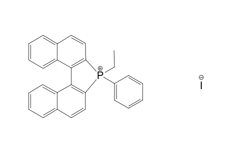 P-Ethyl-P-phenyl-binaphthophospholium iodide