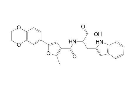 1H-Indole-2-propanoic acid, .alpha.-[[[5-(2,3-dihydro-1,4-benzodioxin-6-yl)-2-methyl-3-furanyl]carbonyl]amino]-