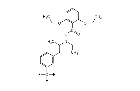 O-(2,6-diethoxybenzoyl)-N-ethyl-N-[alpha-methyl-m-(trifluoromethyl)-phenethyl]hydroxylamine