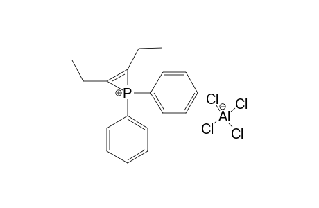 1,1-DIPHENYL-3,4-DIETHYL-PHOSPHIRENIUM-TETRACHLOROALUMINATE