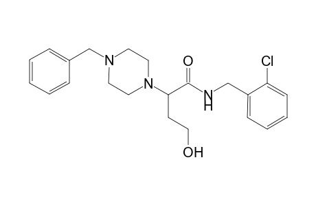 2-(4-benzylpiperazin-1-yl)-N-[(2-chlorophenyl)methyl]-4-hydroxy-butanamide