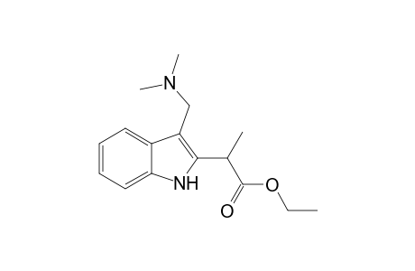 Ethyl 2-[N,N-dimethylaminomethylindol-1H-2-yl]propanoate