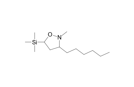 N-Methyl-3-n-hexyl-5-(trimethylsilyl)isoxazolidine