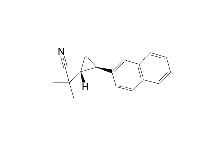 2-methyl-2-[(1R,2R)-2-(2-naphthyl)cyclopropyl]propanenitrile