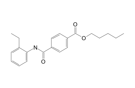 Terephthalic acid, monoamide, N-(2-ethylphenyl)-, pentyl ester