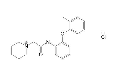 2'-(o-tolyloxy)-1-piperidineacetanilide, monohydrochloride