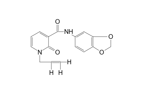 1-ALLYL-1,2-DIHYDRO-3',4'-(METHYLENEDIOXY)-2-OXONICOTINANILIDE