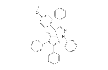 4-(4-Methoxylphenyl)-1,3,7,8-tetraphenyl-1,2,7,9-tetraazaspiro[4,4]nona-2,8-dien-6-one