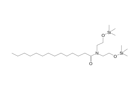 Myristic acid diethanolamide, 2O-tms