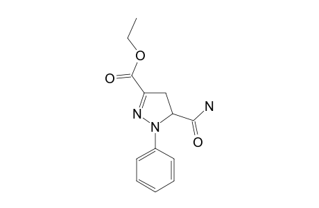 5-crabamoyl-1-phenyl-2-pyrazoline-3-carboxylic acid, ethyl ester