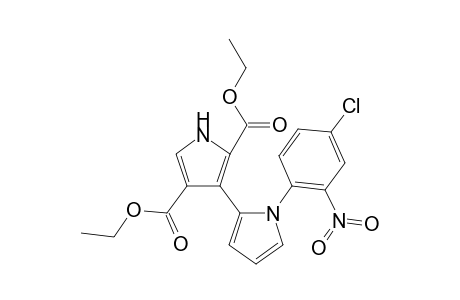 3-[1-(4-chloro-2-nitro-phenyl)pyrrol-2-yl]-1H-pyrrole-2,4-dicarboxylic acid diethyl ester