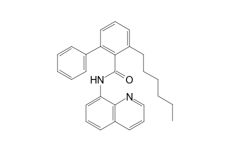 3-hexyl-N-(quinolin-8-yl)-[1,1'-biphenyl]-2-carboxamide