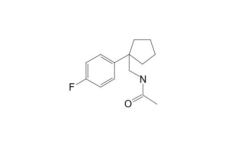 [1-(4-Fluorophenyl)cyclopentyl]methanamine, N-acetyl-