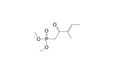 Phosphonic acid, (3-methyl-2-oxo-3-pentenyl)-, dimethyl ester, (E)-