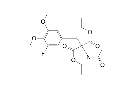 Benzeneethanamine, N-acetyl-3-fluoro-4,5-dimethoxy-.alpha.,.alpha.-diethoxycarbonyl-