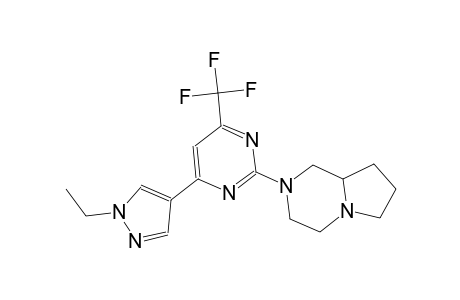 pyrrolo[1,2-a]pyrazine, 2-[4-(1-ethyl-1H-pyrazol-4-yl)-6-(trifluoromethyl)-2-pyrimidinyl]octahydro-