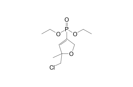 5-(chloromethyl)-3-diethoxyphosphoryl-5-methyl-2H-furan