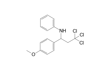 N-(3,3,3-trichloro-1-(4-methoxyphenyl)propyl)aniline