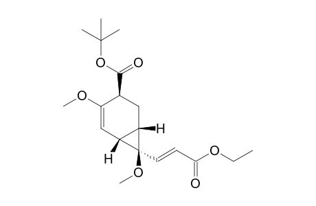 Tert-butyl (1.beta.,3S*,6.beta.,7R*)-7-[(E)-2-ethoxycarbonylvinyl]-4,7-dimethoxybicyclo[4.1.0]hept-4-en-3-carboxylate