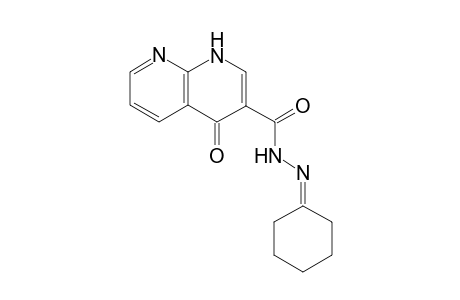 N'-cyclohexylidene-1,4-dihydro-4-oxo-1,8-naphthyridine-3-carbohydrazide